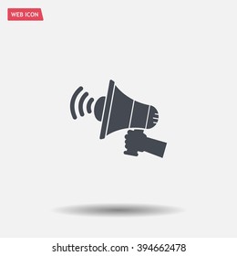 Pictograph of megaphone