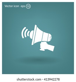 Pictograph of megaphone