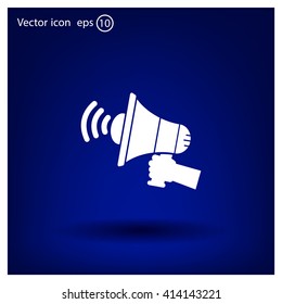 Pictograph of megaphone