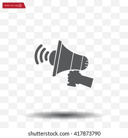 Pictograph of megaphone