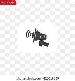 Pictograph of megaphone