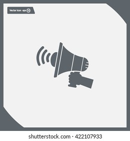 Pictograph of megaphone