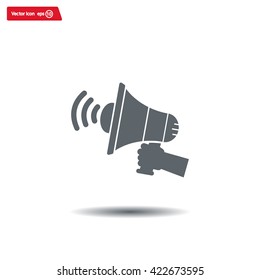 Pictograph of megaphone
