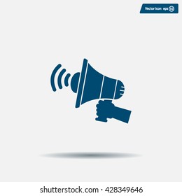 Pictograph of megaphone