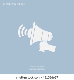 Pictograph of megaphone