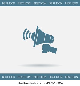 Pictograph of megaphone