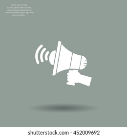 Pictograph of megaphone