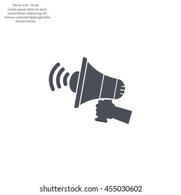 Pictograph of megaphone