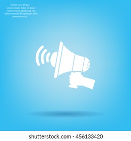 Pictograph of megaphone