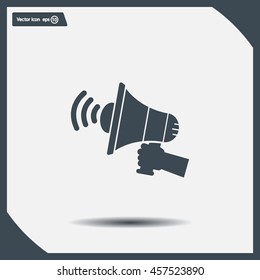 Pictograph of megaphone