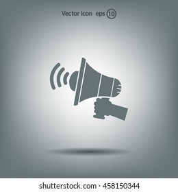 Pictograph of megaphone