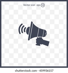 Pictograph of megaphone