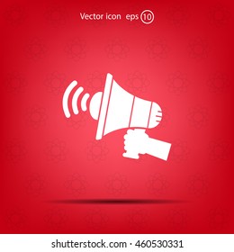 Pictograph of megaphone