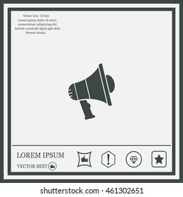 Pictograph of megaphone
