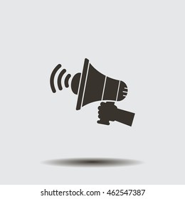 Pictograph of megaphone