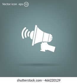 Pictograph of megaphone