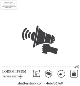 Pictograph of megaphone