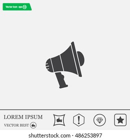 Pictograph of megaphone
