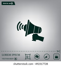 Pictograph of megaphone