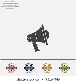 Pictograph of megaphone