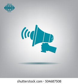 Pictograph of megaphone