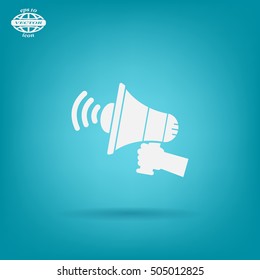 Pictograph of megaphone