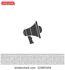 Pictograph of megaphone