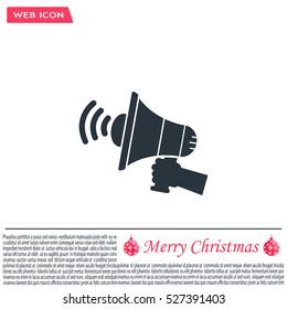 Pictograph of megaphone
