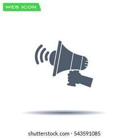 Pictograph of megaphone