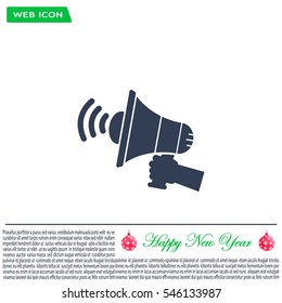 Pictograph of megaphone