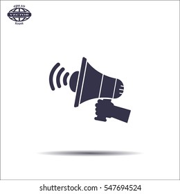 Pictograph of megaphone