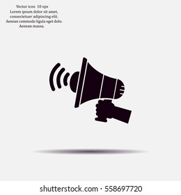 Pictograph of megaphone