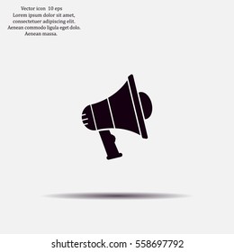 Pictograph of megaphone