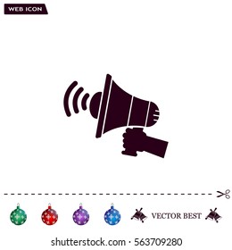 Pictograph of megaphone