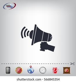 Pictograph of megaphone