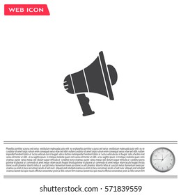 Pictograph of megaphone