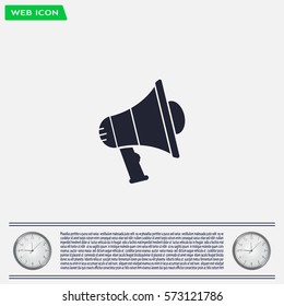 Pictograph of megaphone