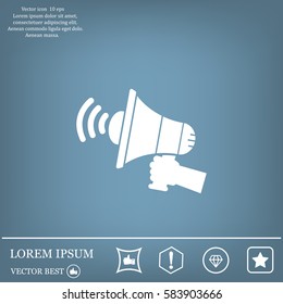Pictograph of megaphone