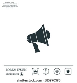 Pictograph of megaphone