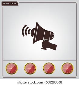 Pictograph of megaphone