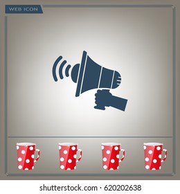 Pictograph of megaphone