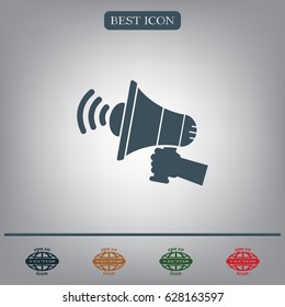 Pictograph of megaphone