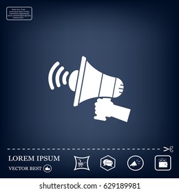 Pictograph of megaphone