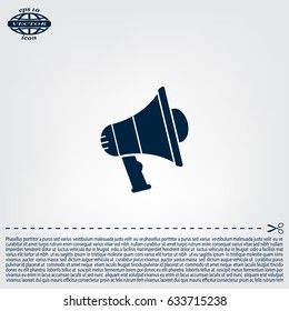 Pictograph of megaphone