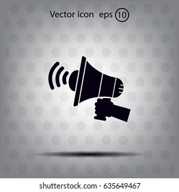 Pictograph of megaphone
