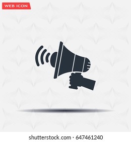 Pictograph of megaphone