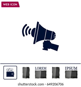 Pictograph of megaphone