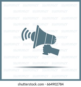 Pictograph of megaphone