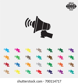 Pictograph of megaphone