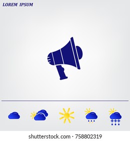 Pictograph of megaphone